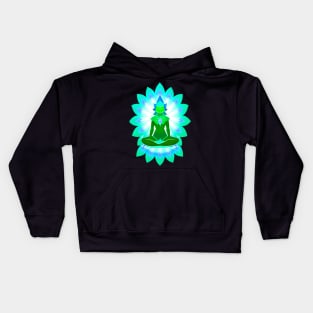 Aura Green Meditation 02 Kids Hoodie